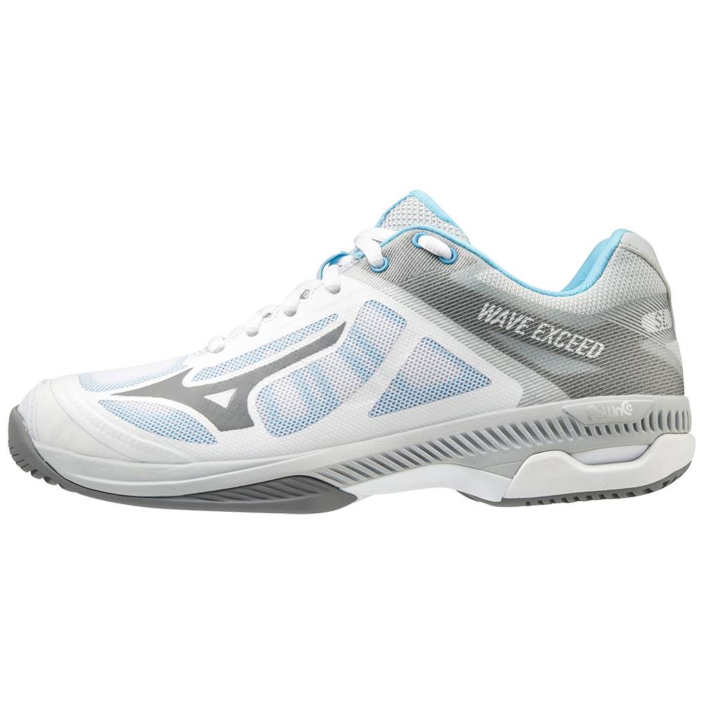 Womens Mizuno Wave Exceed SL AC Running Shoes White/Grey Philippines (QOTGWU406)